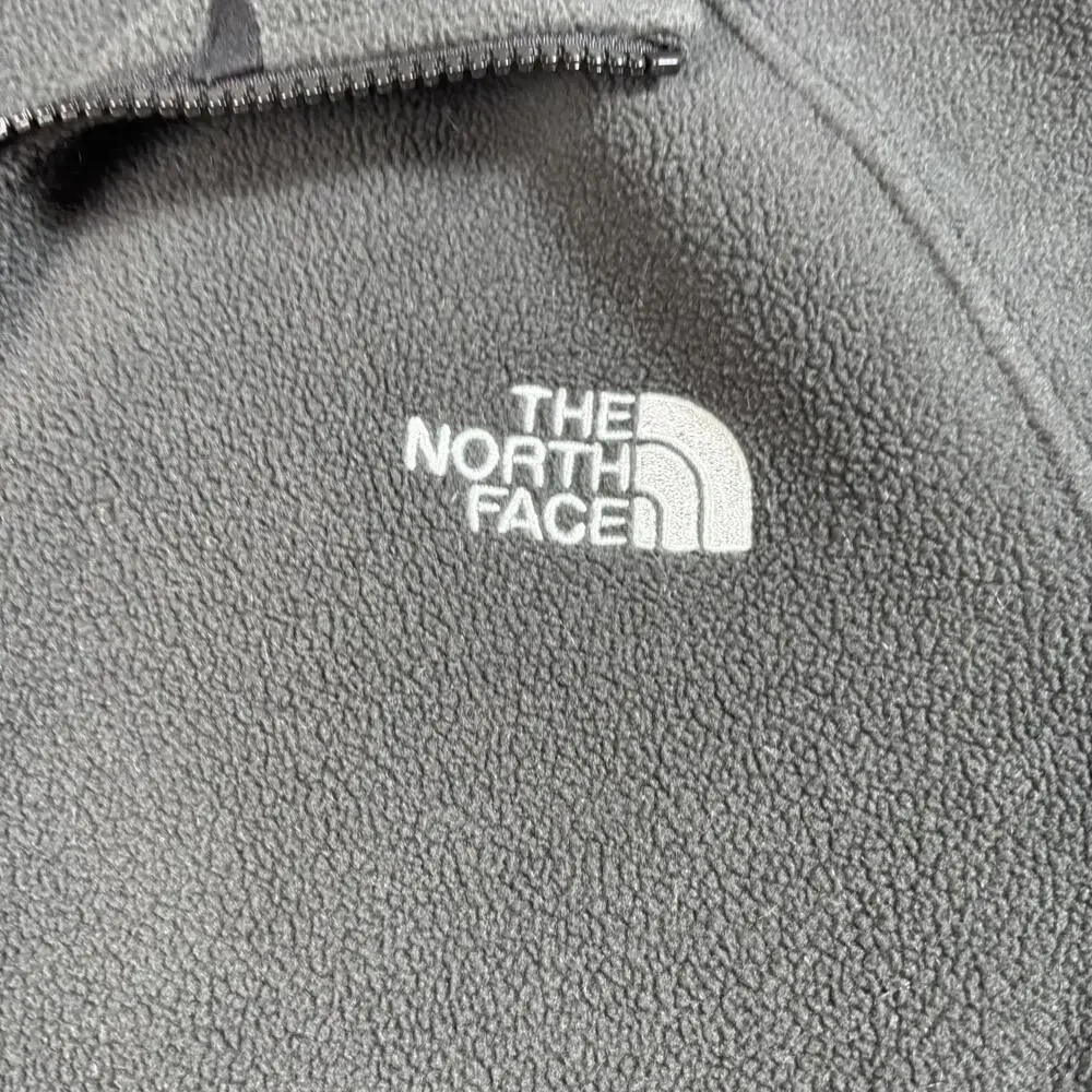 North Face Jacket Mens Small Black Full Zip Fleece Outdoor Layering Hiking Climb